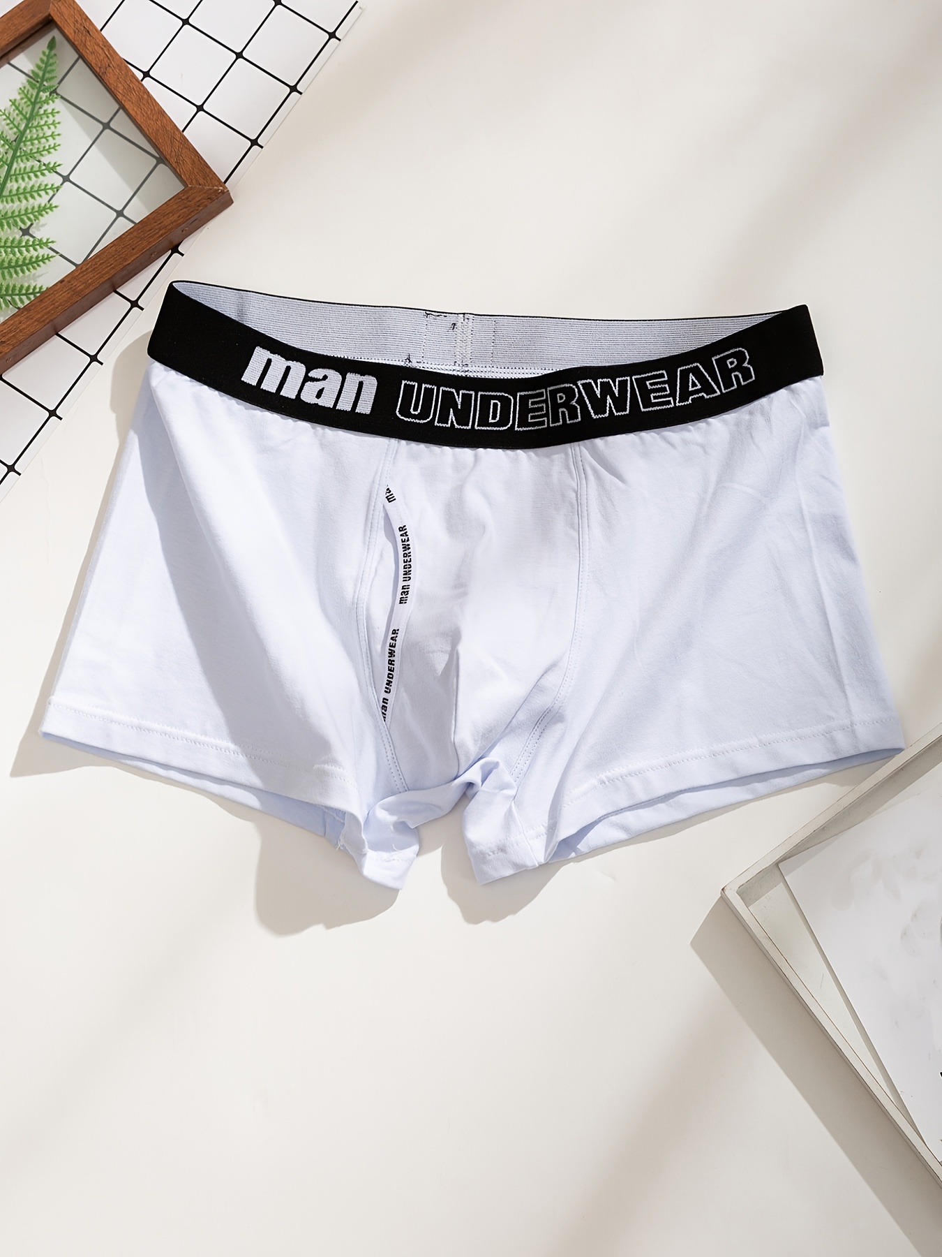 Men's Breathable Boxer Briefs Underwear - Temu Canada