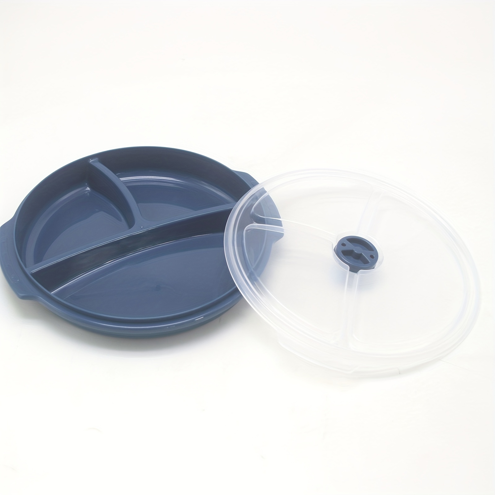 reusable round bento box divided plates lid perfect healthy