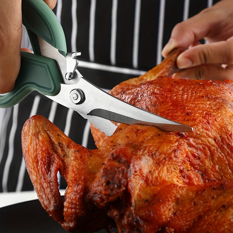 Heavy Duty Stainless Steel Chicken Bone Scissors for Kitchen Use