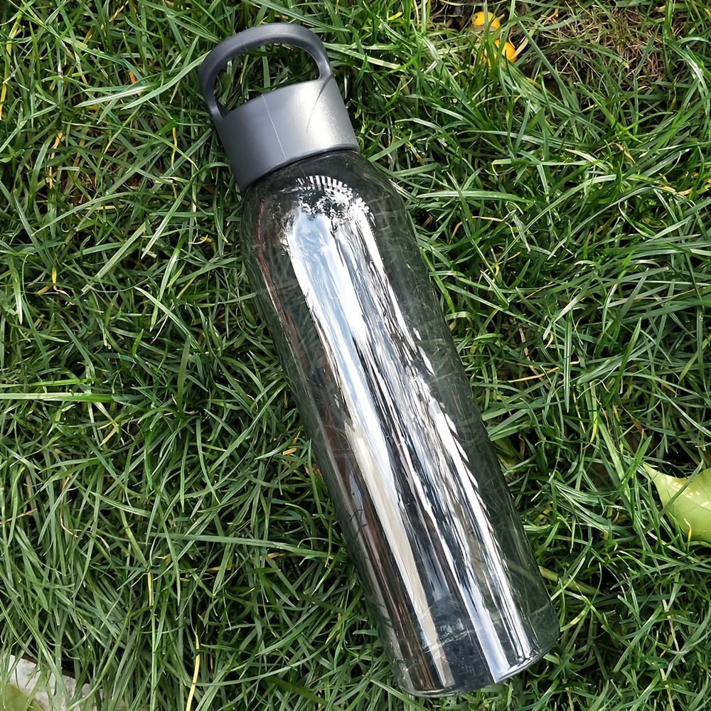 1pc 600 ML Clear Water Bottle, Simple Clear Plastic Sports Water Bottle For  Home