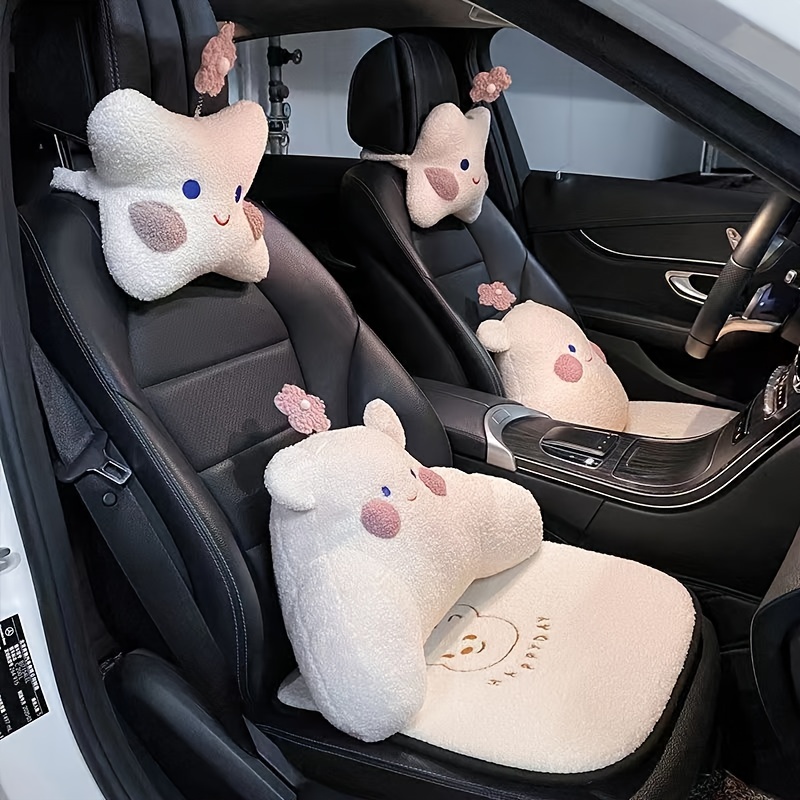 Cartoon Car Headrest Neck Pillow Seat Waist Car Neck Pillow Seat