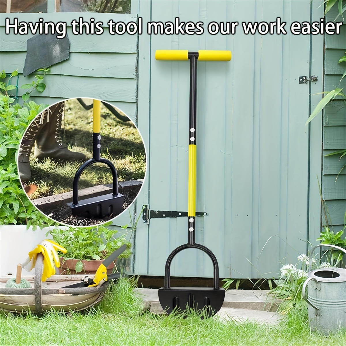 Manual garden shop edger tool