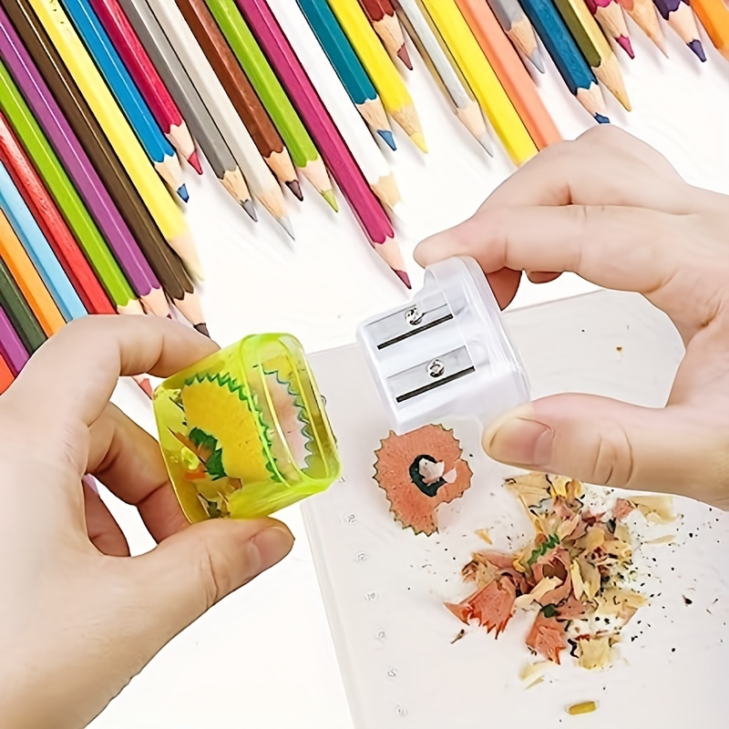 Simple Double Hole Pencil Sharpener For All Kinds Of Pencils - Temu