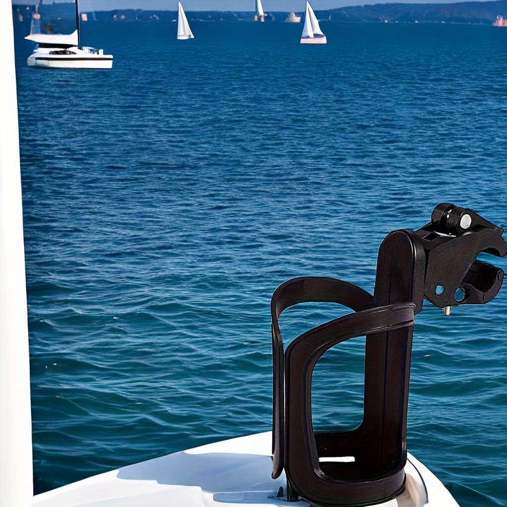 Marine Boat Rail Cup Holder No Drilling Install Boat Drink Holder Pontoon Boat  Accessories Applicable To Kettle Within 3 15inch - Sports & Outdoors - Temu