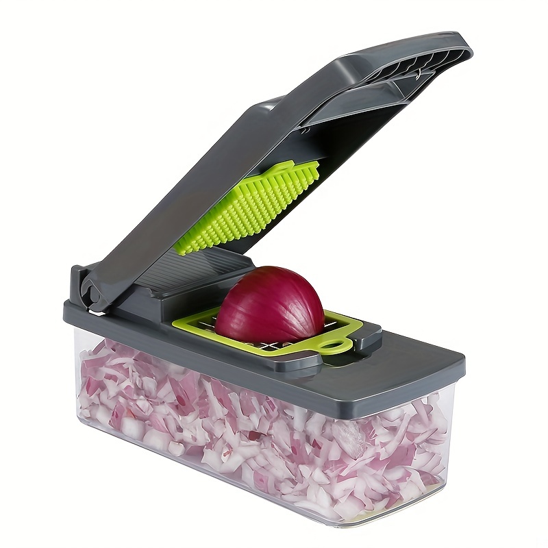 16pcs/Set, Vegetable Shredder, Multifunctional Fruit Slicer, Manual Food  Grater, Vegetable Slicer, Cutter With Container And Hand Guard, Onion  Shredde