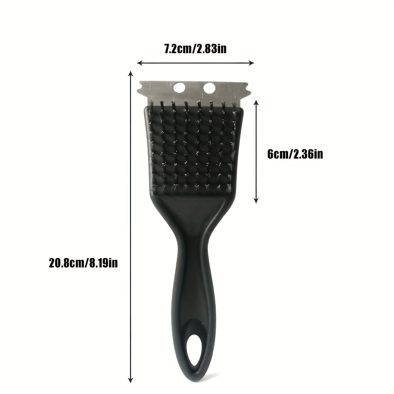 Bbq Grill Cleaning Mesh Rack Brush Scraper Safety Grill Brush For Grill  Cleaning, Outdoor Cleaning Tool - Temu