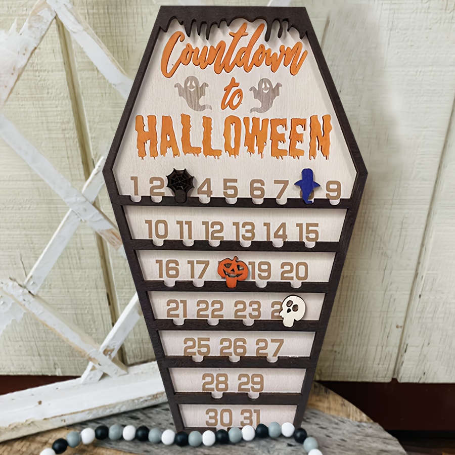 Calendrier De Compte à Rebours D'Halloween, Calendrier D'Halloween
