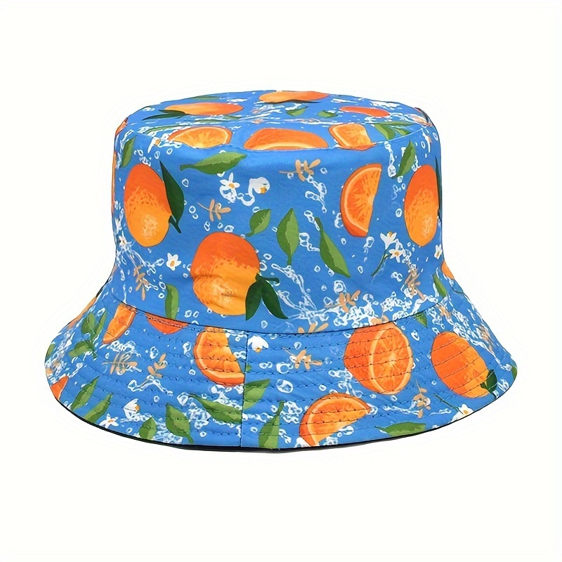 Fruit Printed Fishermans Hat For Men And Women Digital Printed Outdoor  Travel Sun Hat - Jewelry & Accessories - Temu