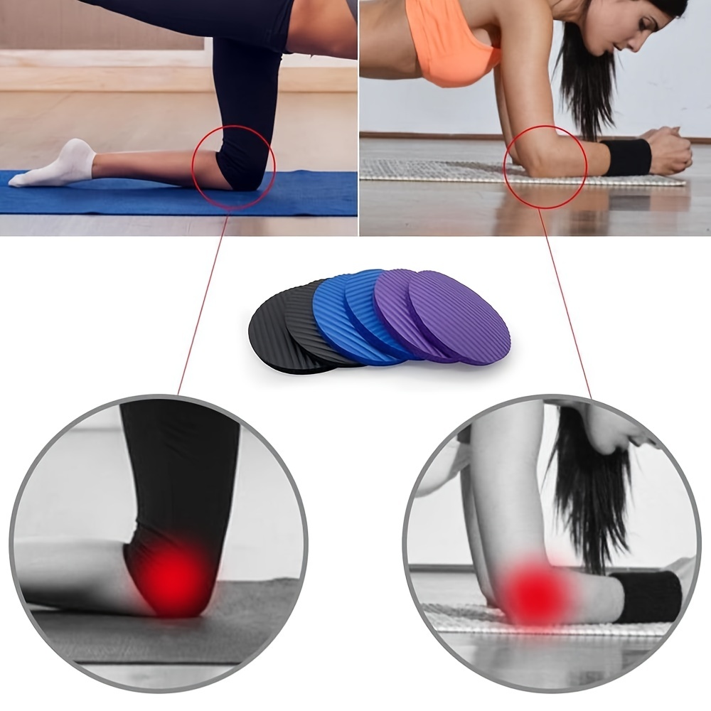 Yoga Knee Pad Wrist Hip Hand Elbow Cusion Support Fitness Sprot Balance  Support Non Slip Pad Portable Small Round Yoga Mat