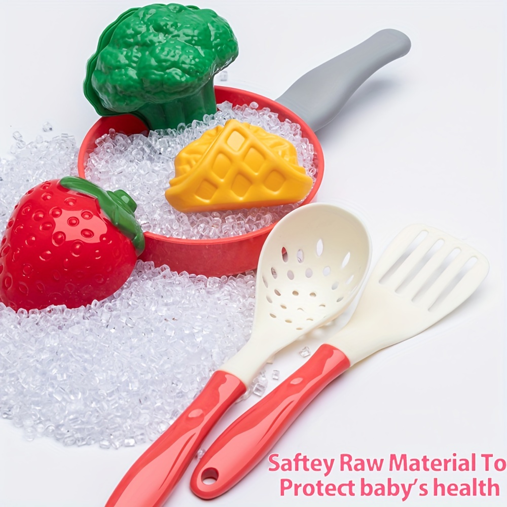 Playful Fruit Cutting Music Set with Spatula & Basket