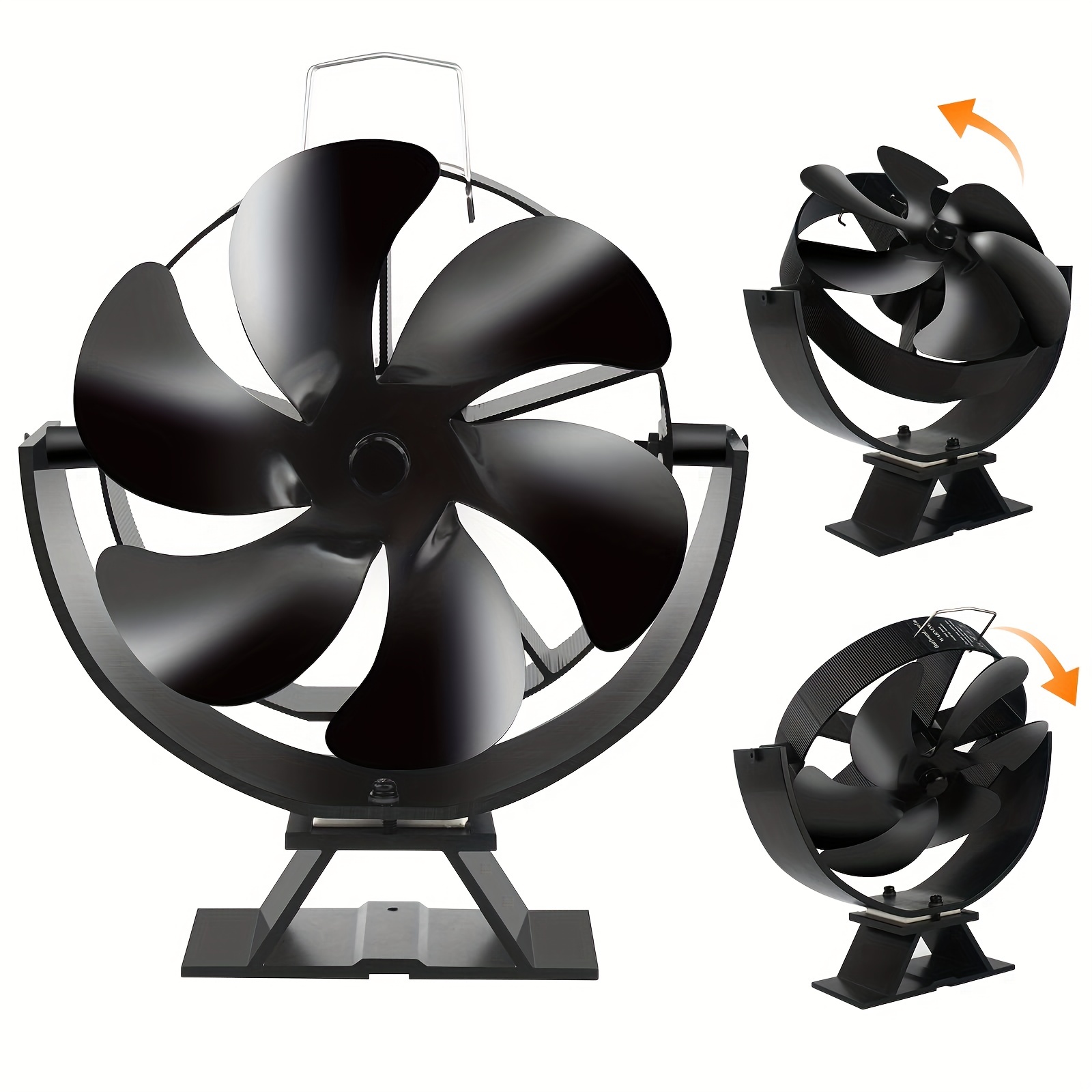 Lot de x2 Ventilateur Poele à Bois Ventilateur Cheminée Silencieux  Ventilateur de Poêle avec Thermom - Radiateur / chauffage (11399073)
