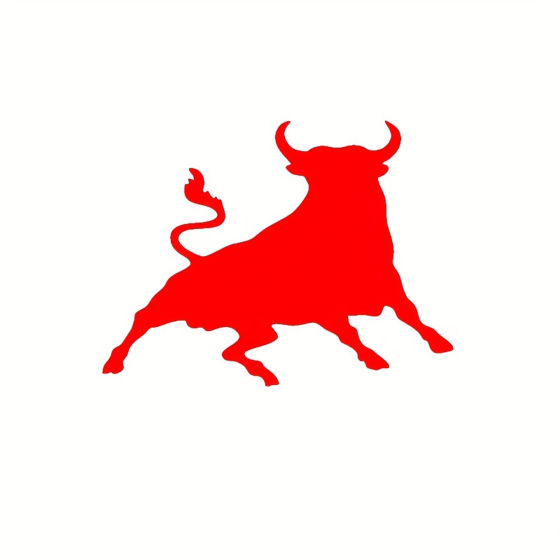 Bull red bull Stickers, Unique Designs
