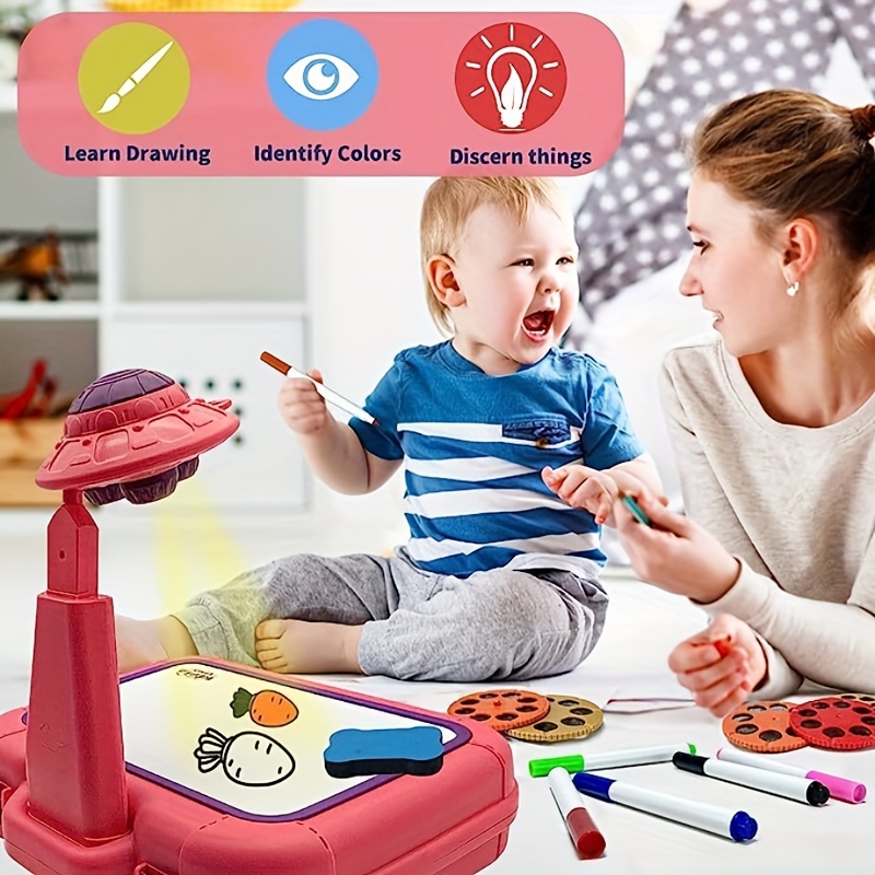  Drawing Projector Table for Kids, Trace and Draw Projector Toy  Handbag Design Smart Projection Drawing Board Early Learning Educational  Toy Painting Drawing Table for Kids Boys Girls (Pink) : Toys 