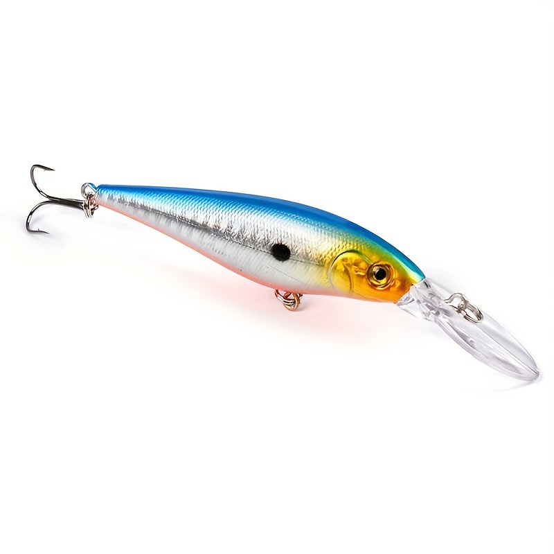 Floating Minnow Fishing Lure Long Tongue Crankbait Treble - Temu Canada