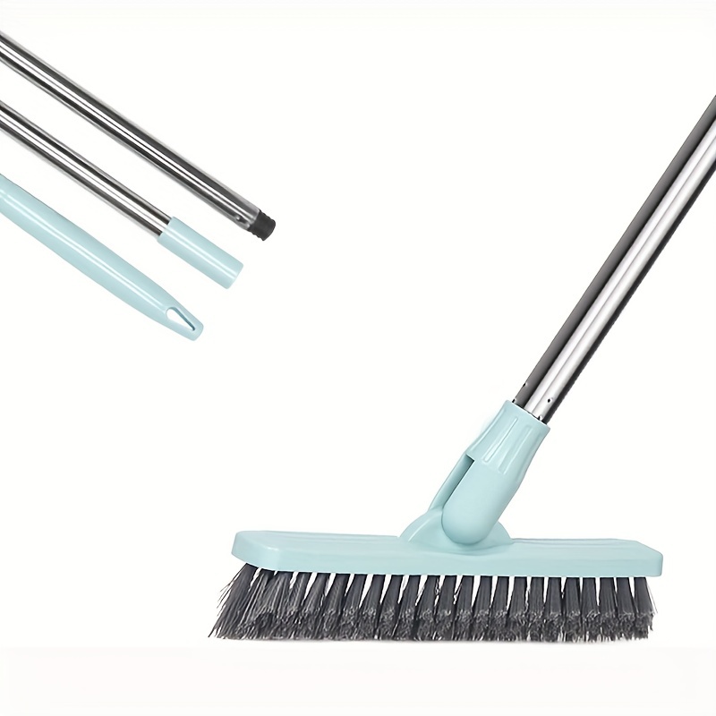 Multifunctional Hard Bristle Floor Brush: Plastic Long Handle Cleaning Brush  For Toilets, Bathtubs & Tiles - Essential Cleaning Supplies! - Temu
