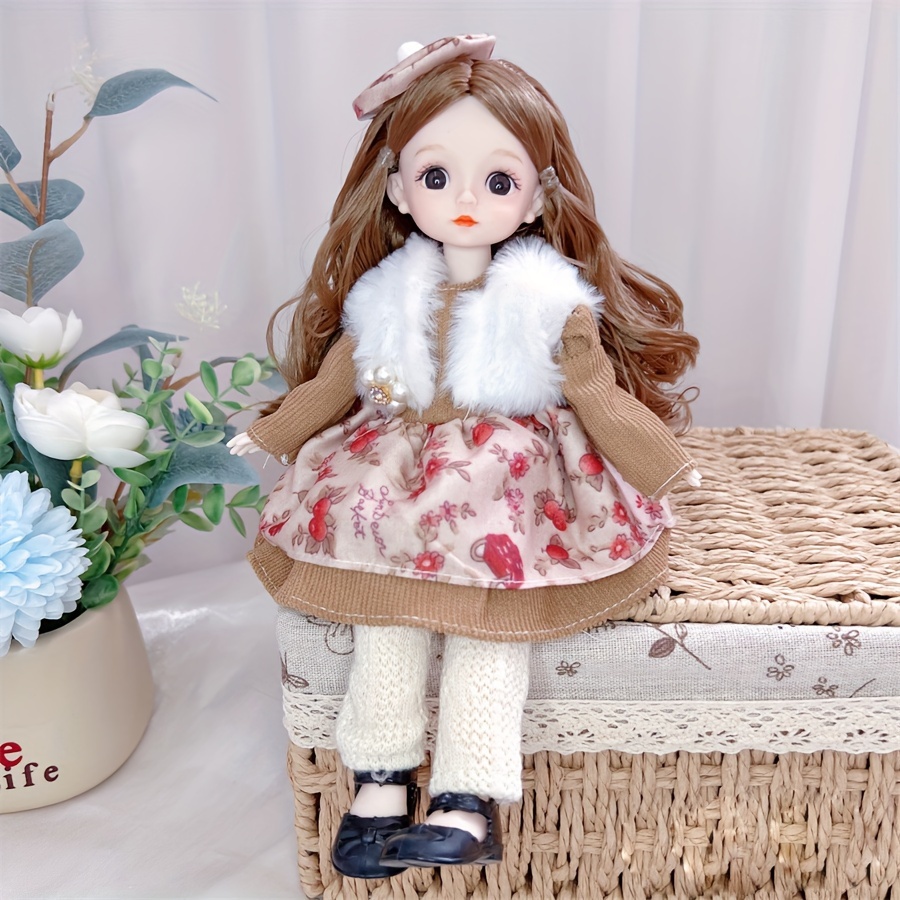 Body Fashion Dolls, 4PCS 6inch Mini Doll with Clothes Shoes
