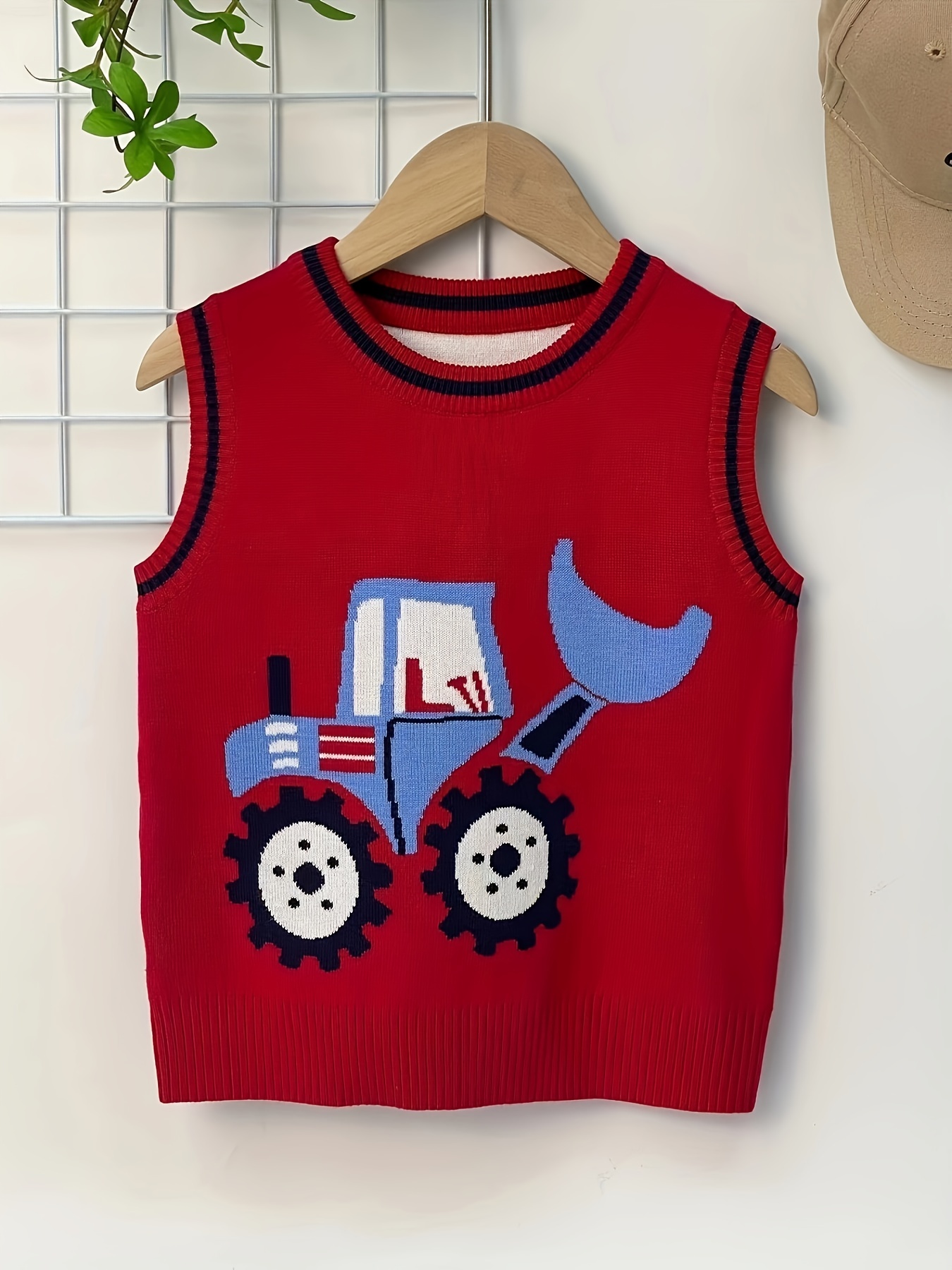 Baby boy clearance red sweater vest