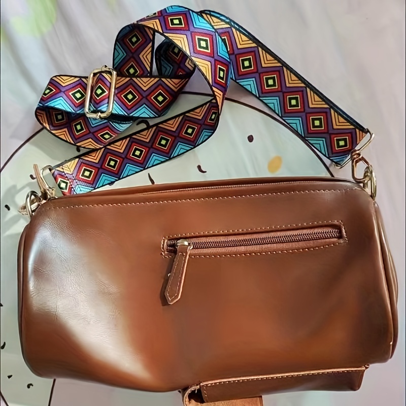 Vintage Geometric Pattern Bag Strap Lightweight All Match Strap
