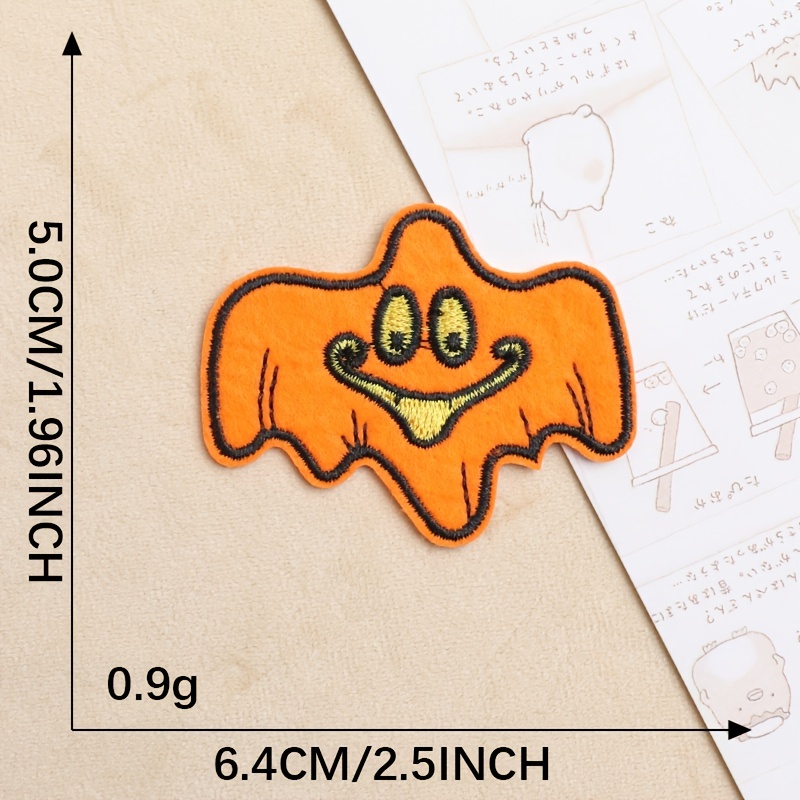 6pcs Halloween Pumpkin Embroidery Badges, Clothing Stickers, Decoration  Patches For Clothes Shoes Socks, Accessories DIY Ironing Patches For Men  Boys