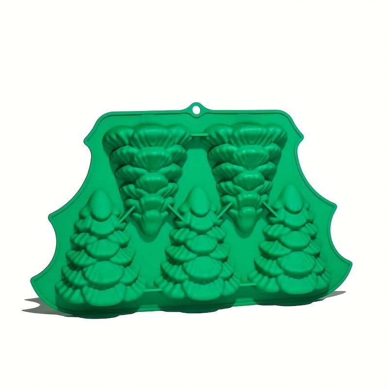 CLZOUD Baking Christmas Molds Silicone Shapes Chocolate Cake Molds