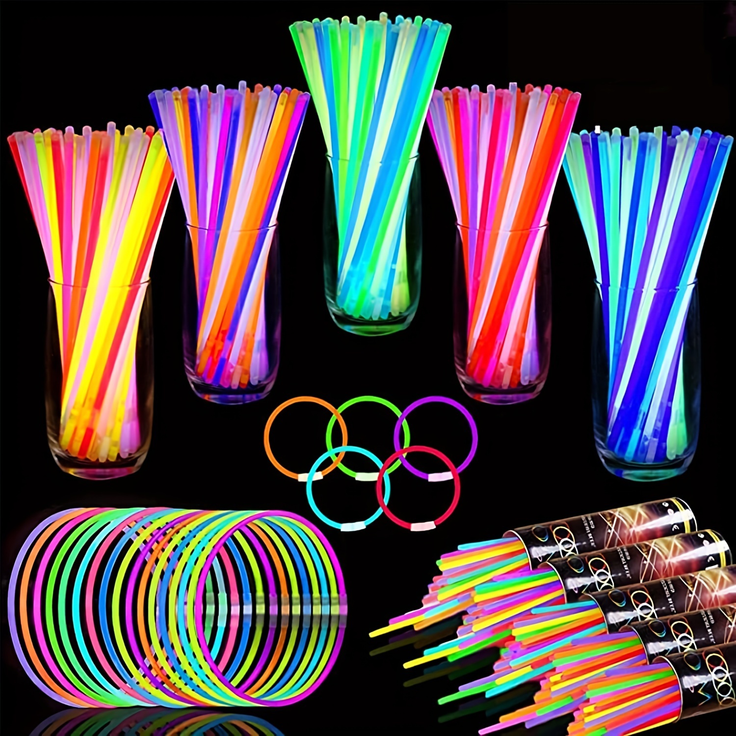 Glow in the dark Led Bracelets For Light up Rave Concert - Temu