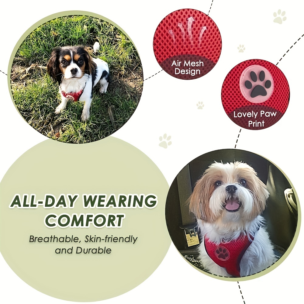 Mesh Pet Dog Car Harness Small Large Dog Vehicle Seat Belt Vest for Dogs 4  Color