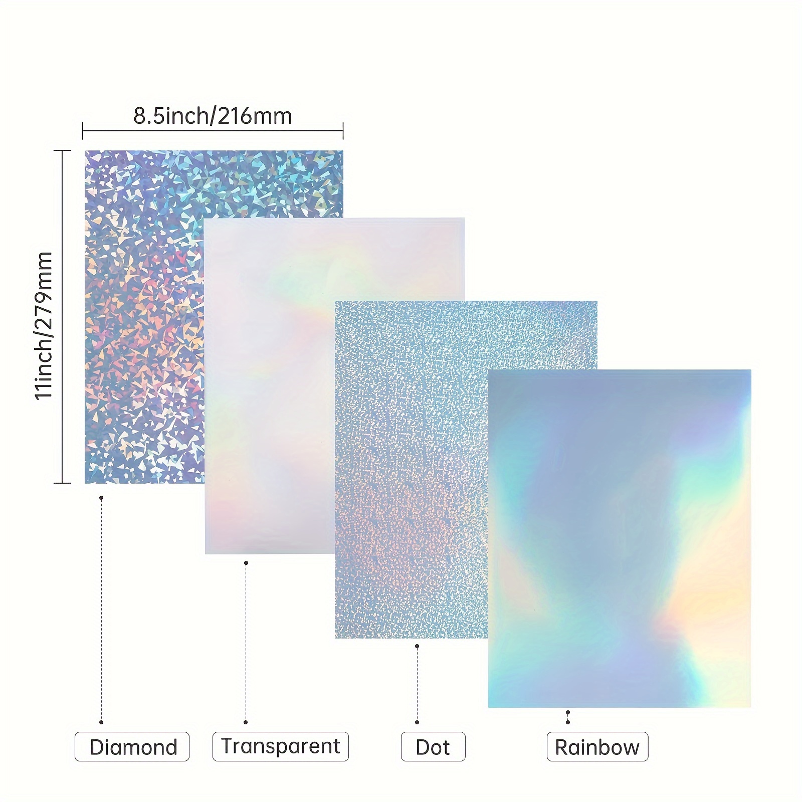 Holographic Sticker Paper For Inkjet Laser Printer Printable - Temu