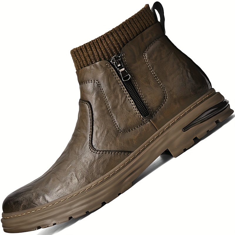 Mens boots elastic clearance sides