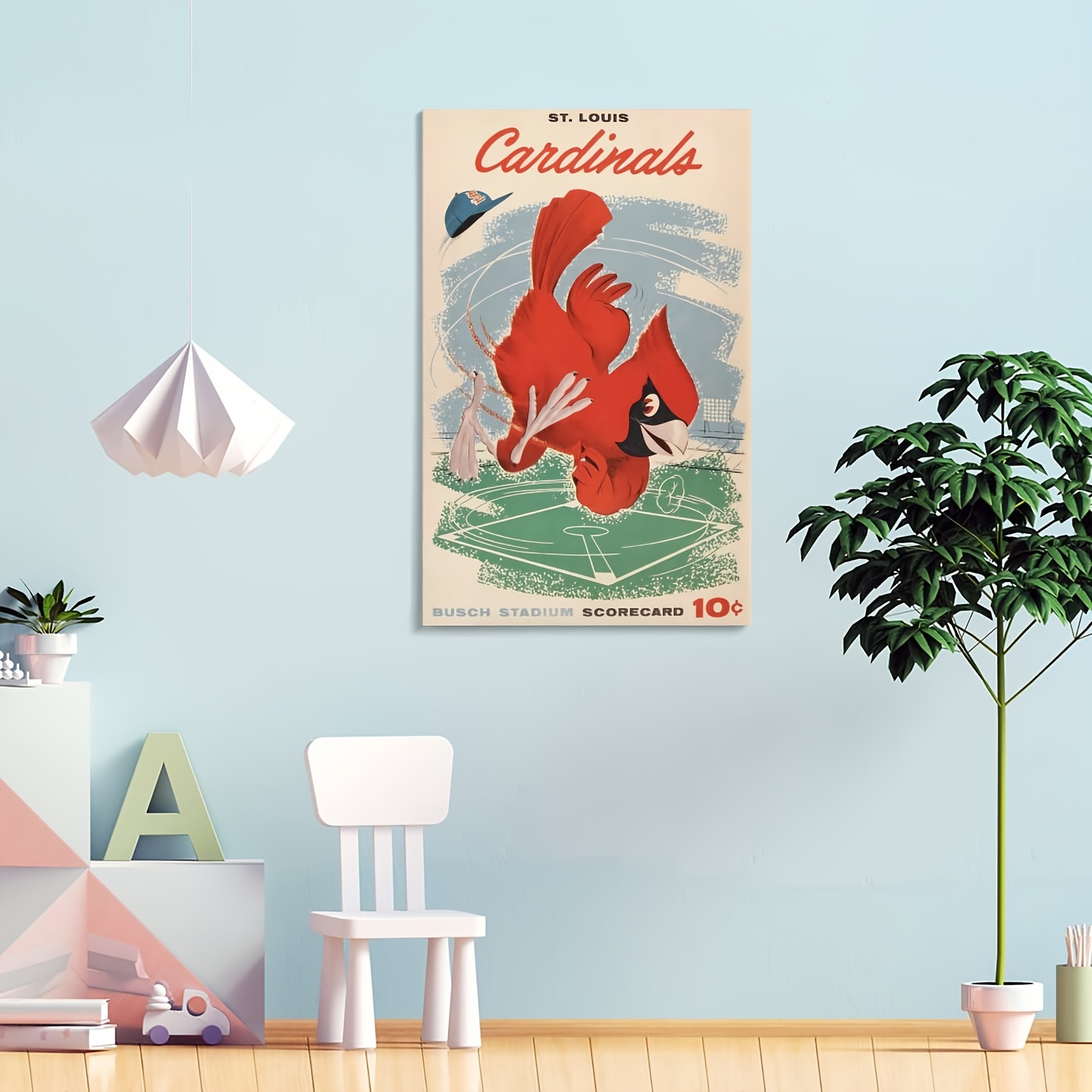 St. Louis Cardinals Vintage 1958 Scorecard Art Print