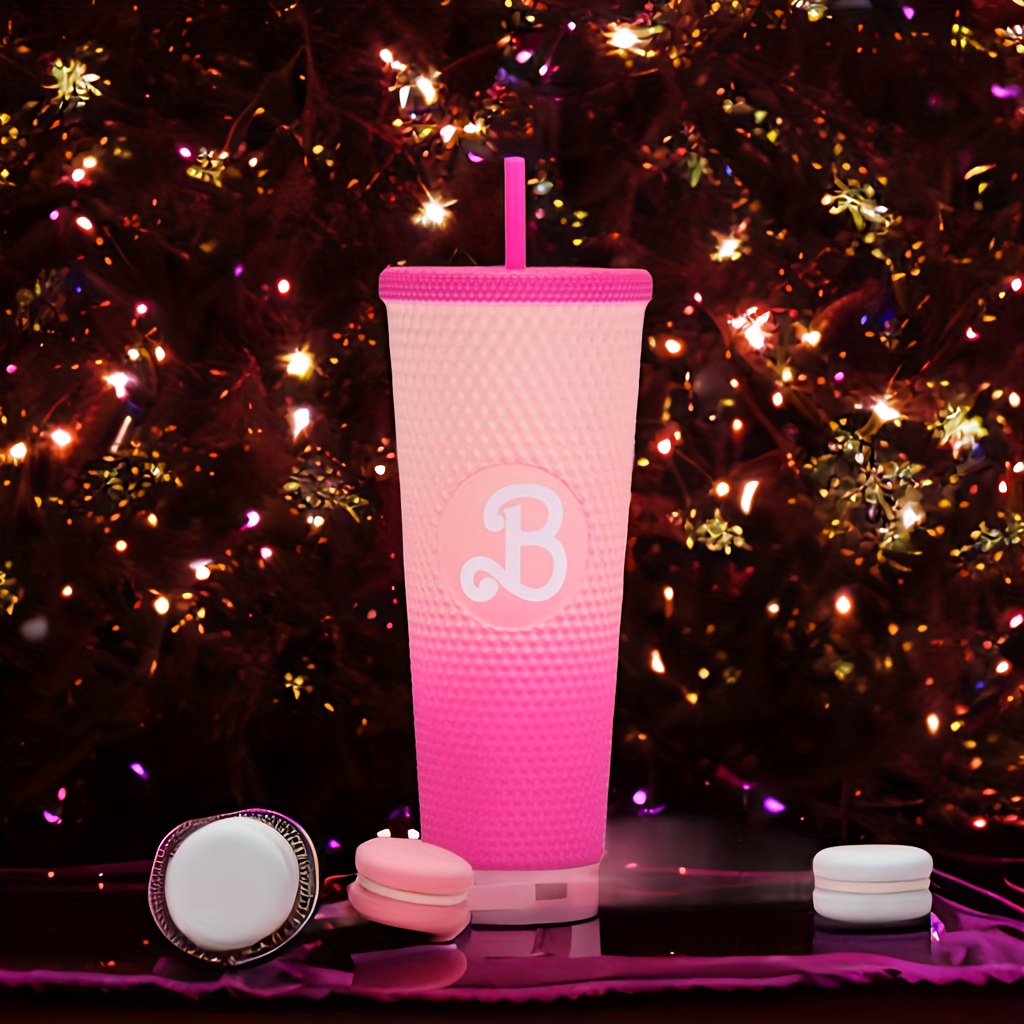 Pink B Studded Tumbler pink B cup Letter B Studded Tumbler AliExpress