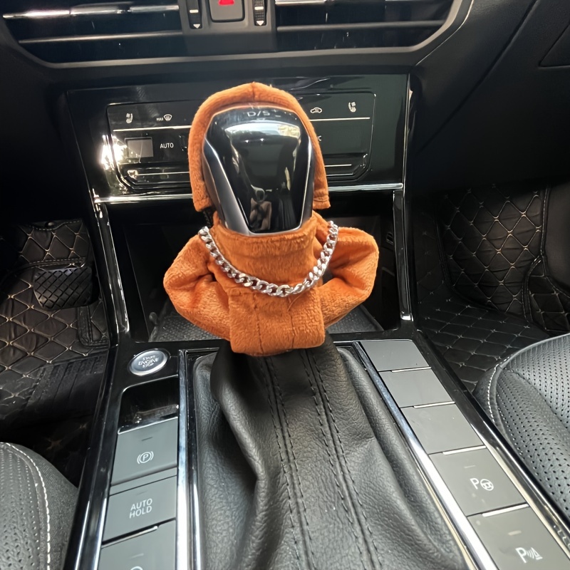 Fashion Hoodie Car Shift Knob Cover Manual Handle Gear Lever - Temu United  Kingdom