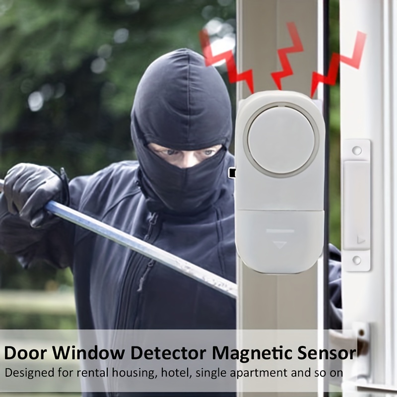 Wsdcam 108dB allarme porta finestra sensore magnetico Wireless allarme  antifurto sensore porta finestra casa sicurezza antifurto