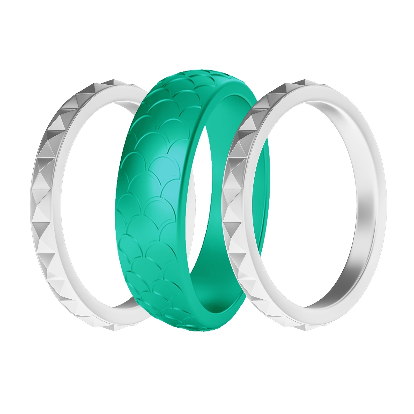 Silicone on sale fashion rings