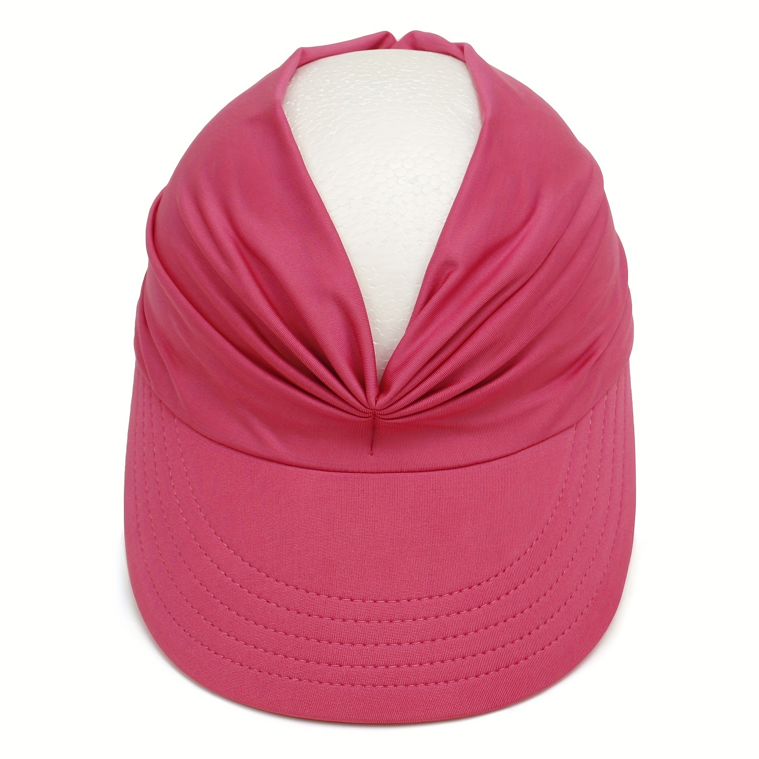  WPYYI - Sombrero de sol para mujer, gorra de sol transpirable  para mujer, visera escalable, parte superior vacía, gorra de béisbol de ala  ancha, gorra de playa (color A, tamaño: 21.7-22.8