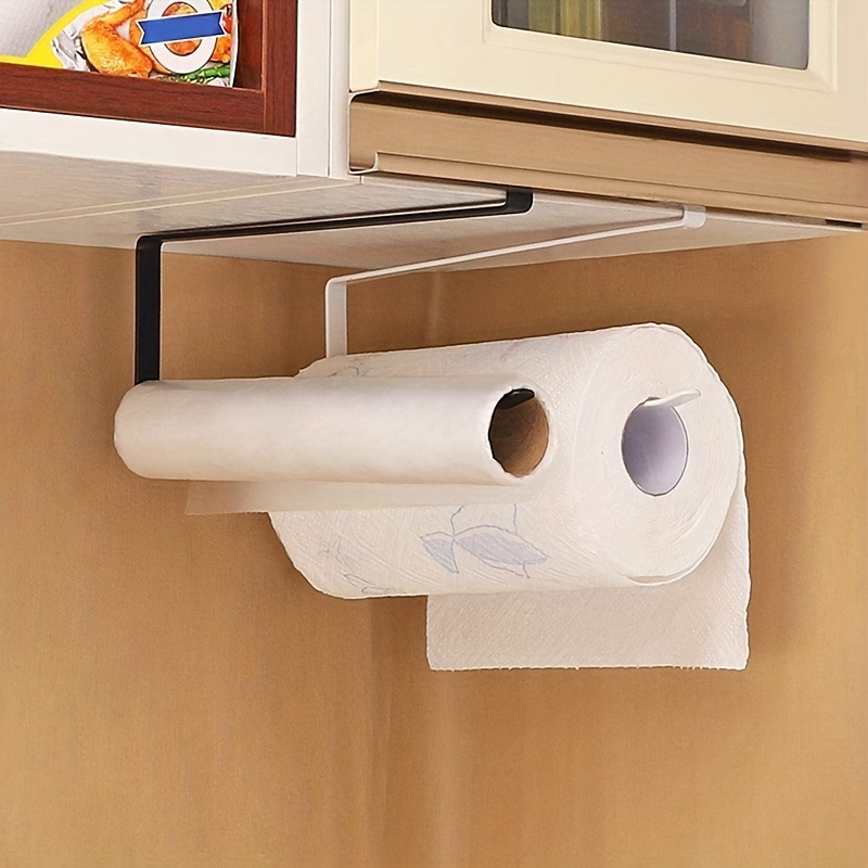 Kitchen Towel Holder Wall Mount Paper Roll Rack Tissue Hanger Under Cabinet  Home