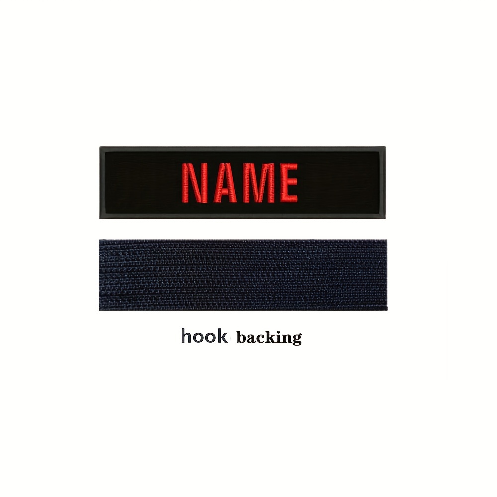 Custom Dog Name Patches Embroidered Assorted Sizes Velcro Back