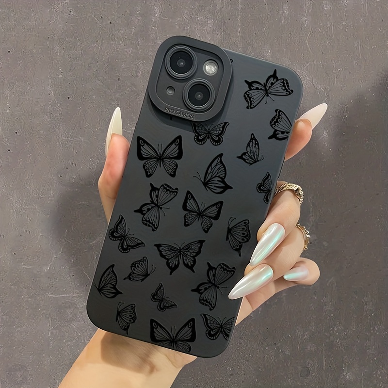 Funda Teléfono Estampado Mariposas Iphone 15 14 13 12 11 - Temu