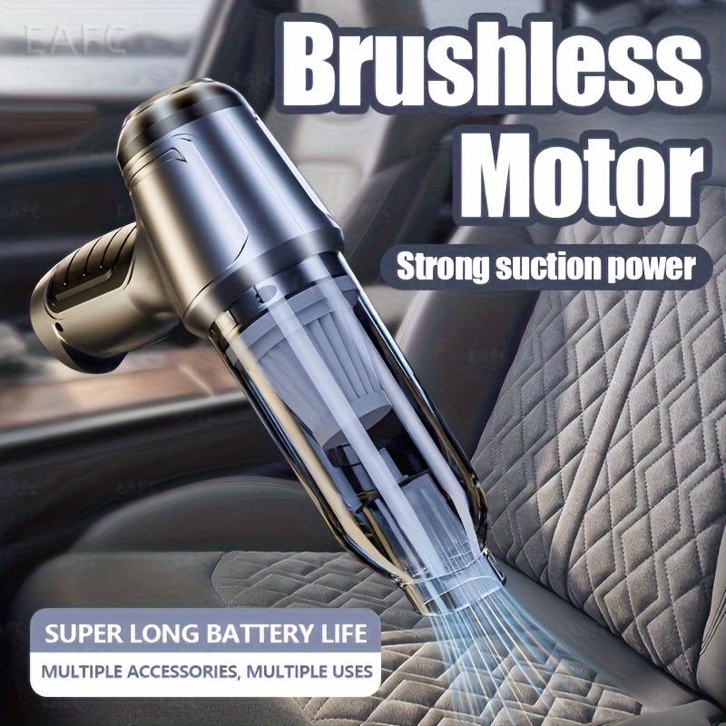 Cordless Handheld Vacuum for Car - Bagless and Lightweight, Gray