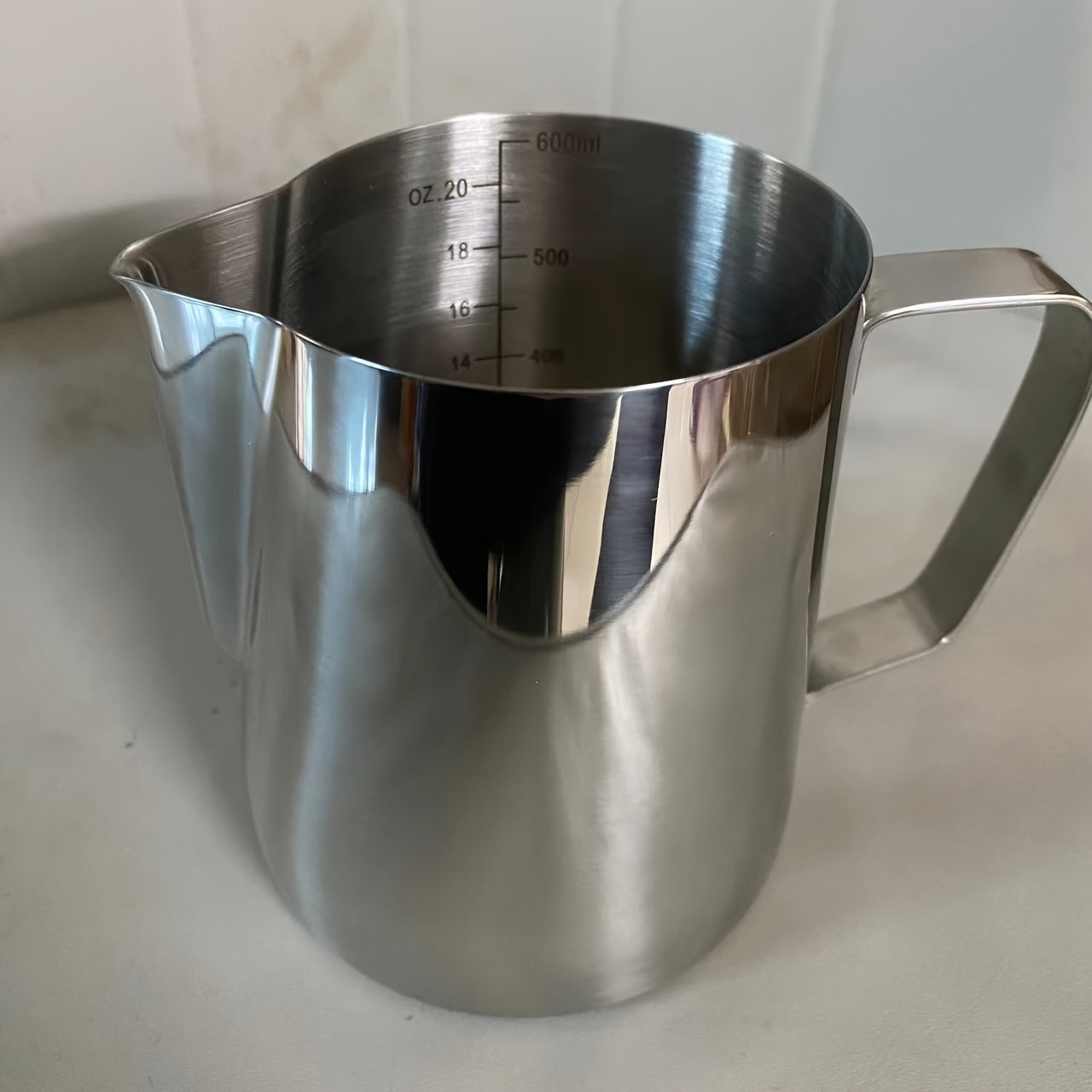 Steaming & Frothing Milk Pitcher Classic Stainless Steel