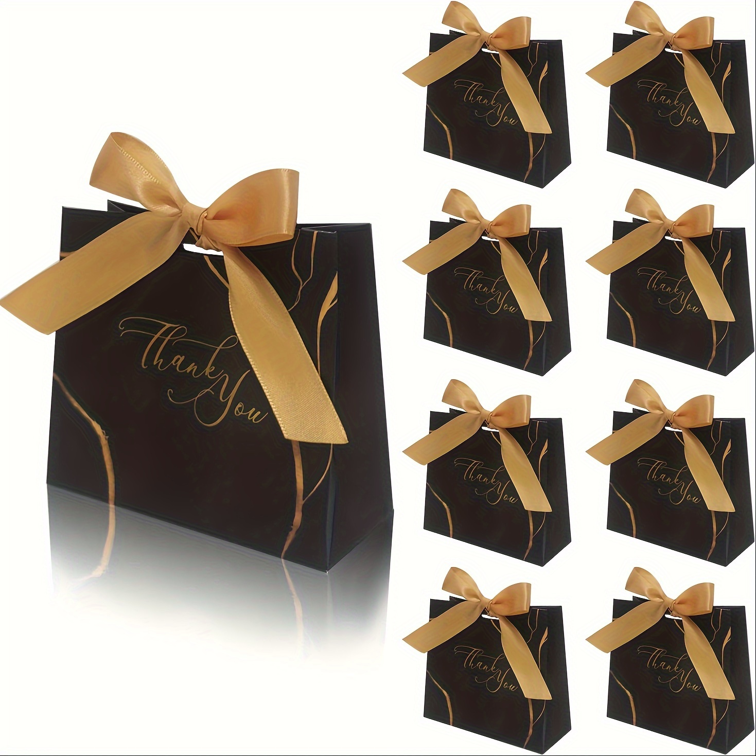 Small Kraft Gift Bags With Matching Paper Towels Ribbon - Temu