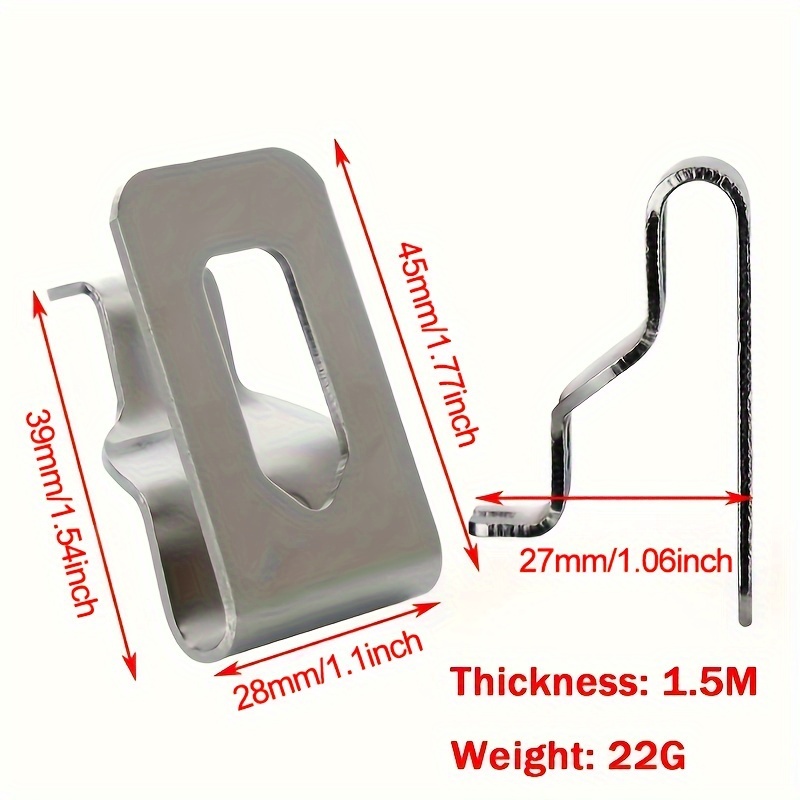 Replacement Belt Clip Hooks Stainless Steel Driver Belt Clip - Temu