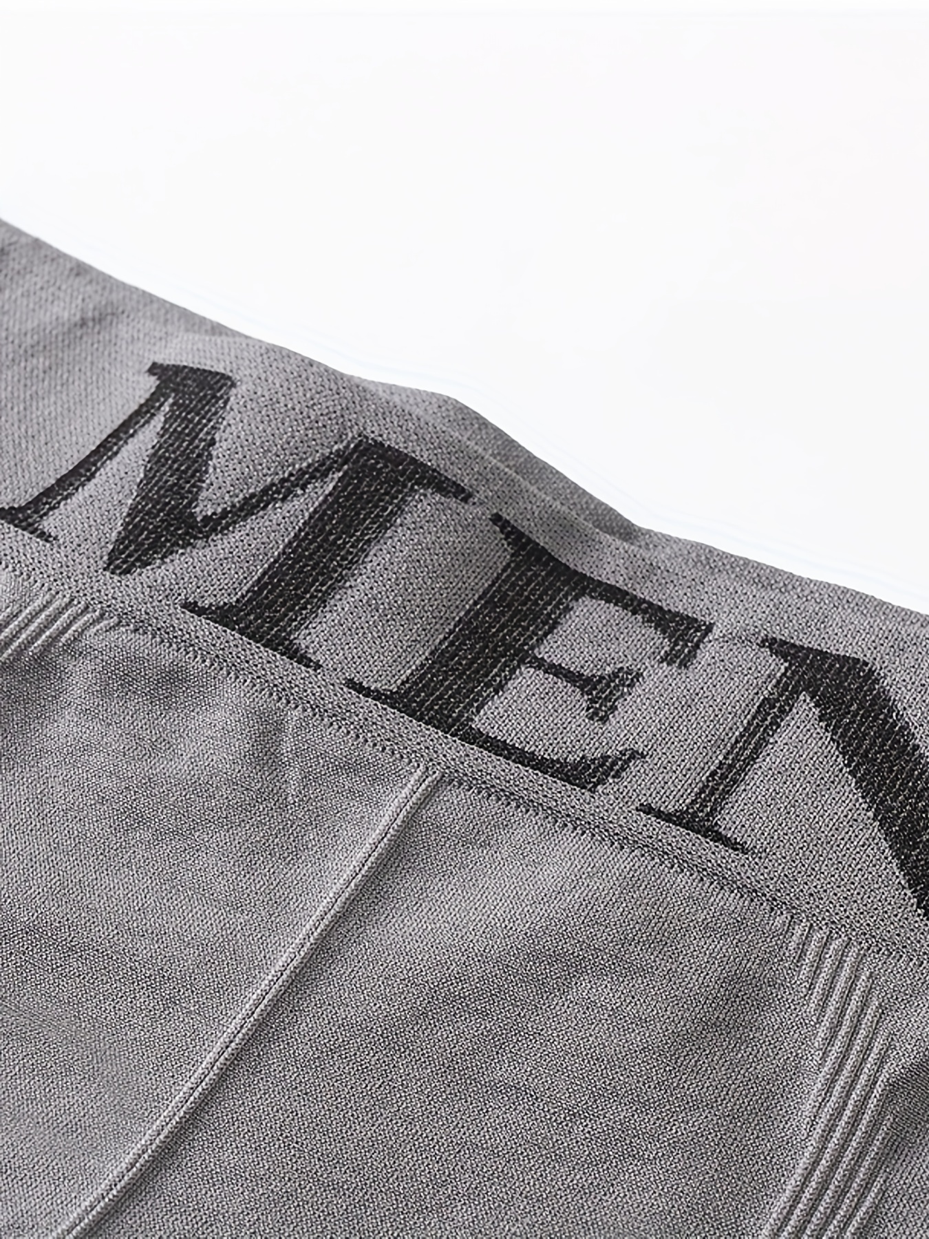 Men's Fashion Letters Print Seamless Comfortable Breathable - Temu