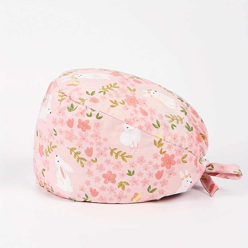 Cartoon Cotton Work Cap Button Nurse Scrub Hat