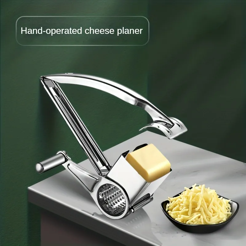 Upgrade Your Kitchen With A 430 Stainless Steel Hand Crank Rotary Cheese  Grater - Creative Cheese Graving & Multifunctional Shaving! - Temu Portugal