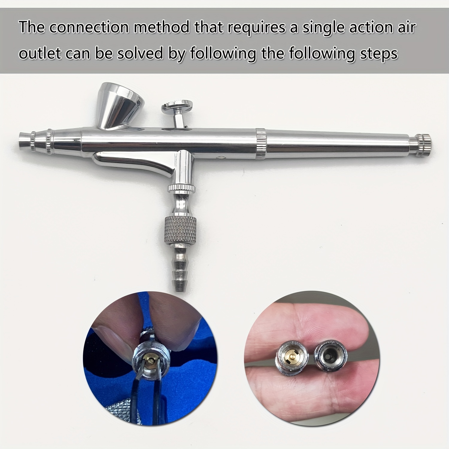 Air Brush Cleaner Kit,11pcs Airbrush Cleaning Repair Tool Stainless Steel  Spray Gun Cleaning Kit