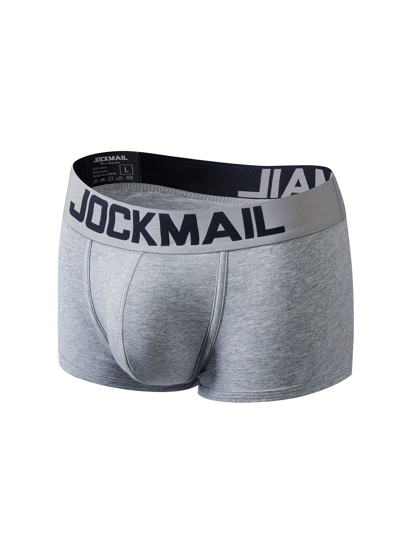 JOCKMAIL 3PCS/Packs Men Underwear Briefs Cotton Mens Briefs Low Waist Mens  Boxer Briefs (M, Black-White-Gray) : : Clothing, Shoes &  Accessories