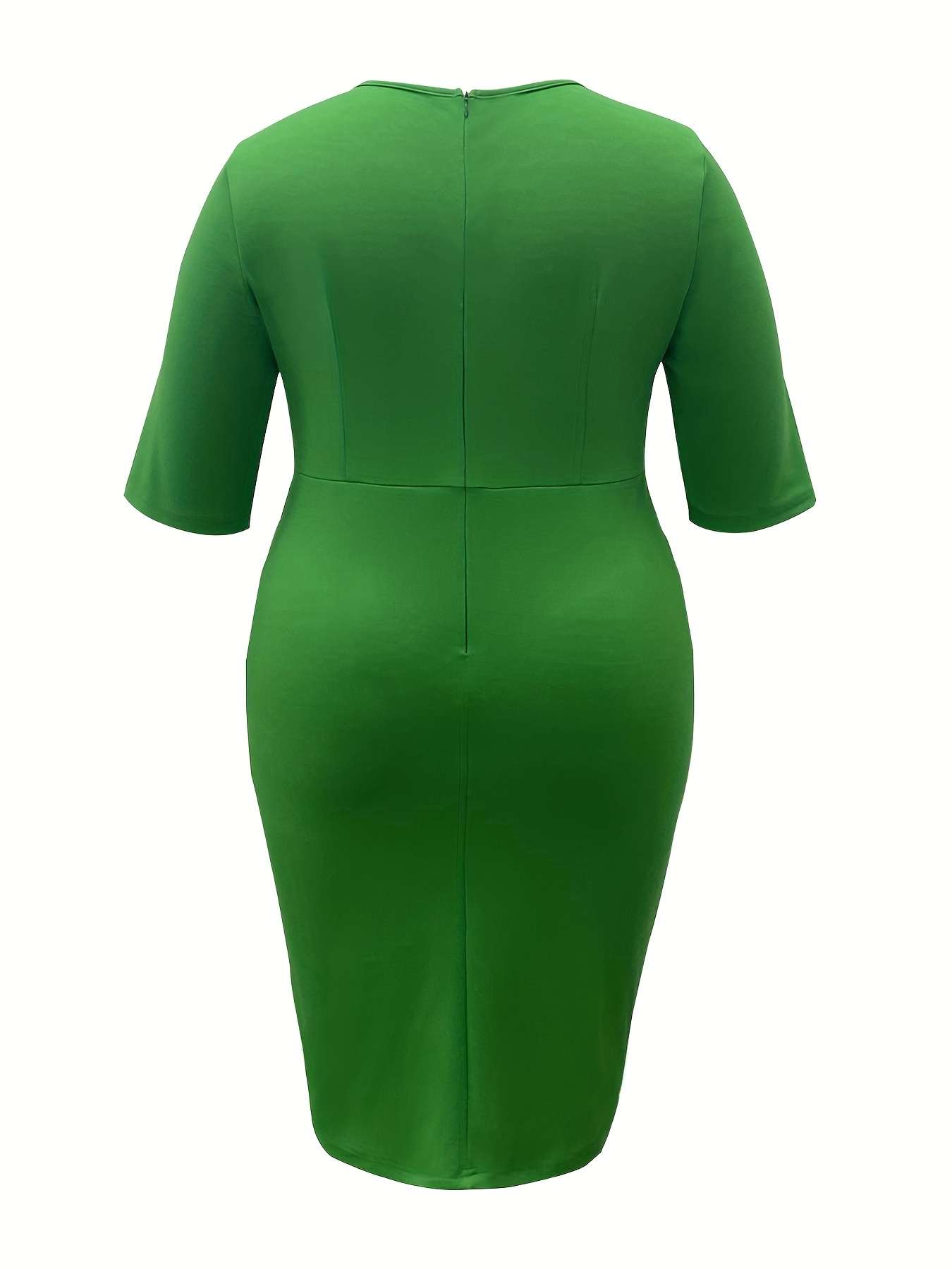 Heimish Full Size Solid Ribbed Mini Dress with Button Plus Size main image 1