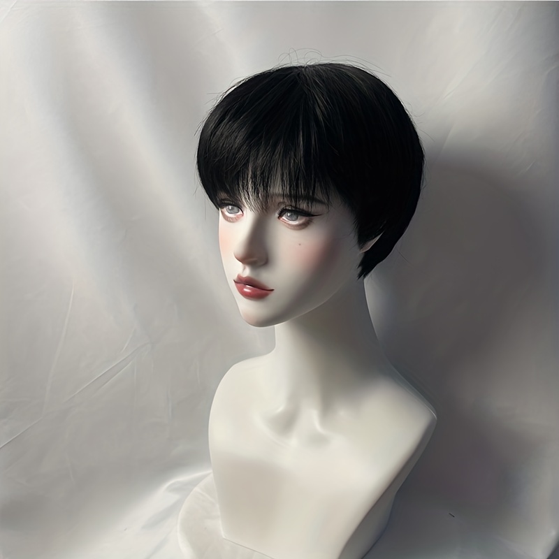 Short black sale wig halloween costume