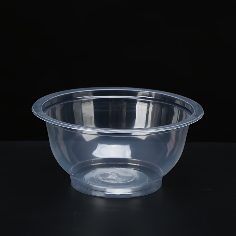 Restaurantware 18 Ounce Plastic Salad Bowls 200 Recyclable White Plastic  Bowls - Disposable Large White Plastic To Go Bowls Lids Sold Separately For