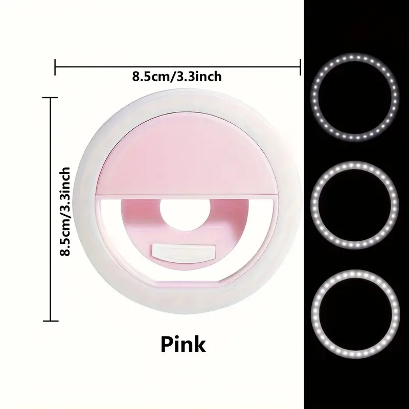 36 led usb charge led selfie ring light supplementary lighting night darkness selfie enhancing for phone photography details 0